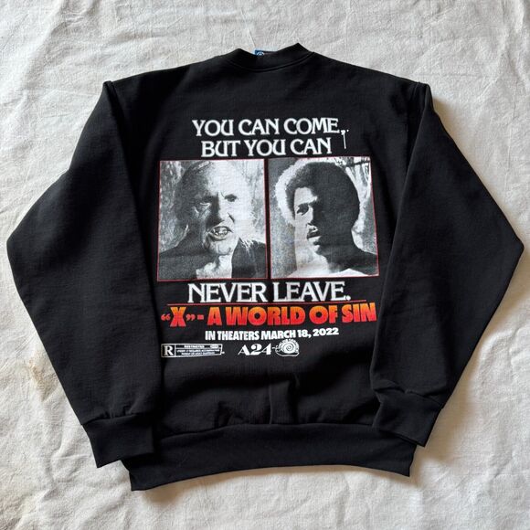 Online Ceramics A24 Haunted Wagon X World of Sin Horror Film Sweatshirt Medium - Picture 5 of 8